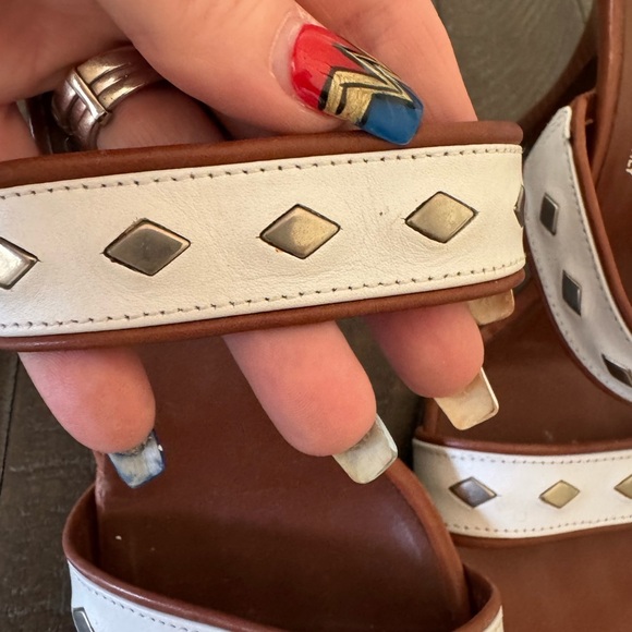 Donald J. Pliner Nikki Leather Square Toe Slides 5.5 M - Picture 7 of 7